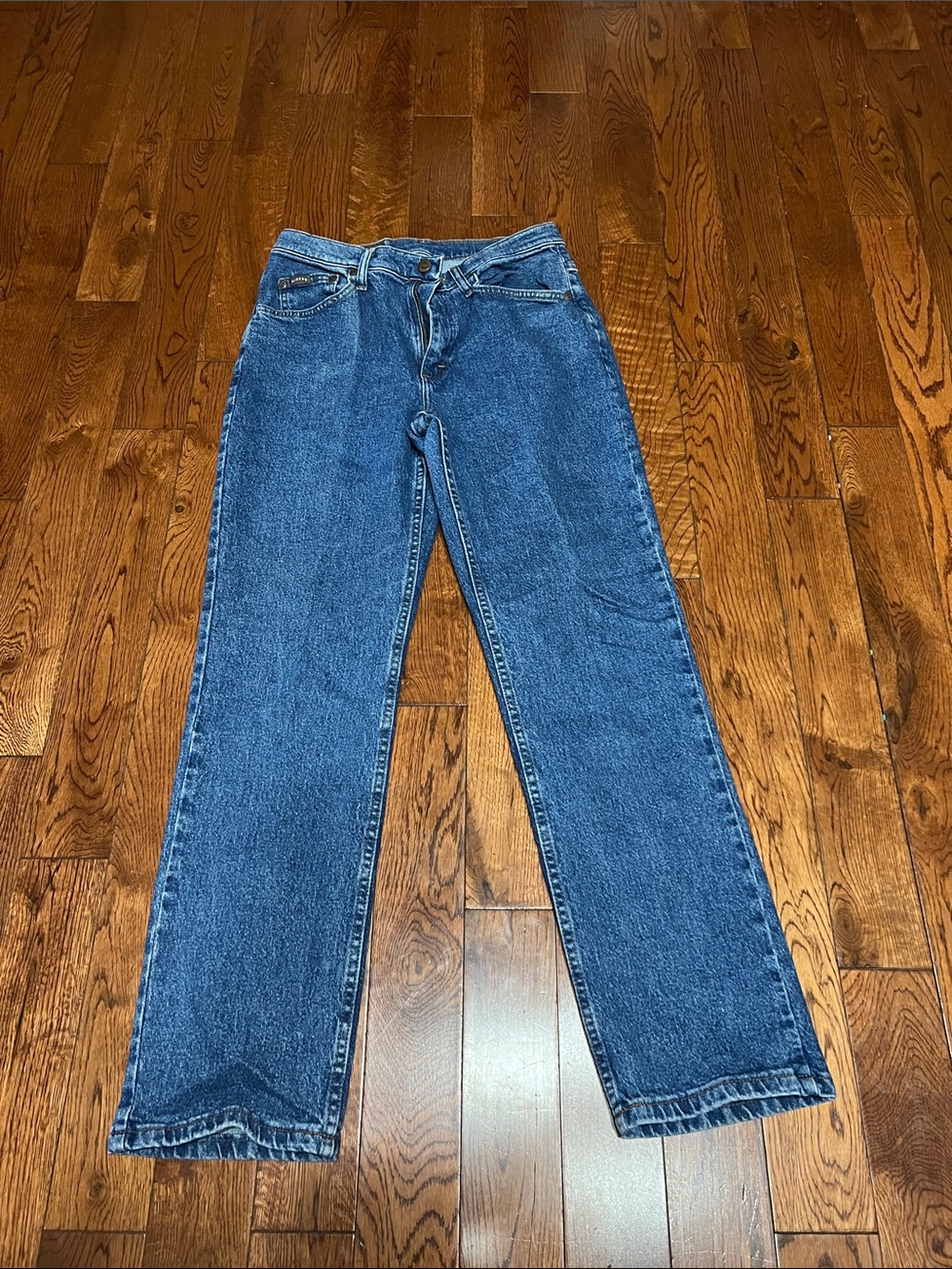 Riders Men's Straight Jeans in Dark Blue Wash